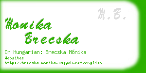 monika brecska business card
