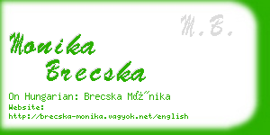 monika brecska business card